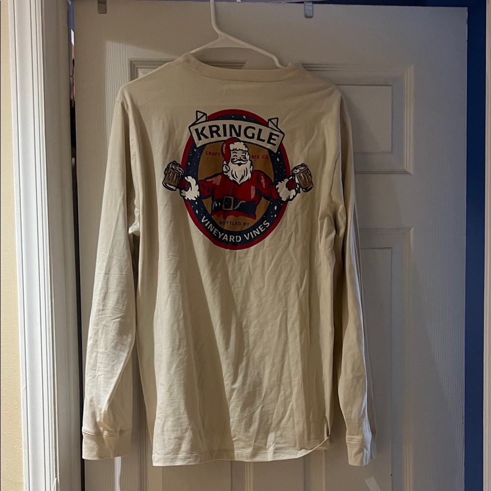 Vineyard Vines Kringle Cream Long Sleeve